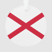 Alabama State Flag Design Ornament (Rückseite)