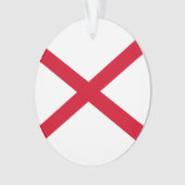 Alabama State Flag Design Ornament (Vorderseite)