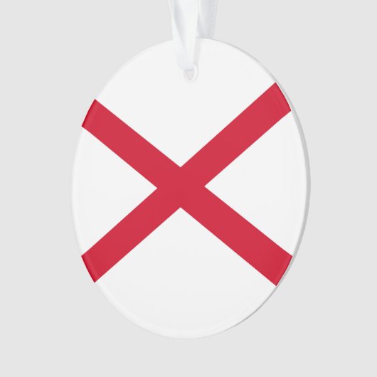 Alabama State Flag Design Ornament (Vorderseite)