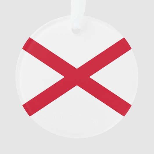 Alabama State Flag Design Ornament (Vorderseite)