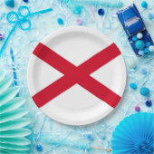 Alabama State Flag Design Pappteller (Party)