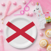 Alabama State Flag Design Pappteller (Party)