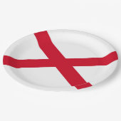 Alabama State Flag Design Pappteller (Schrägansicht)