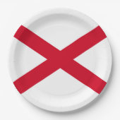Alabama State Flag Design Pappteller (Vorderseite)