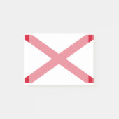 Alabama State Flag Design Post-it Klebezettel (Vorderseite)