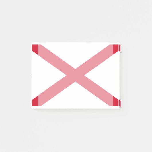 Alabama State Flag Design Post-it Klebezettel (Vorderseite)