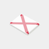 Alabama State Flag Design Post-it Klebezettel (angewinkelt)