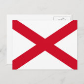 Alabama State Flag Design Postkarte (Vorne/Hinten)