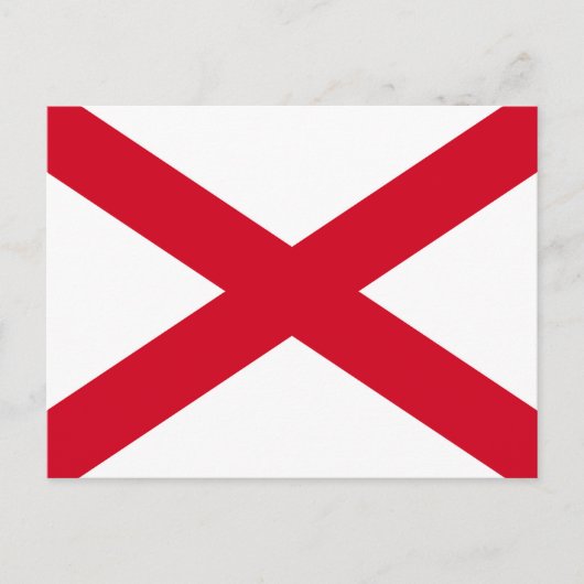 Alabama State Flag Design Postkarte (Vorderseite)