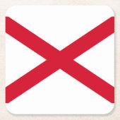 Alabama State Flag Design Rechteckiger Pappuntersetzer (Vorderseite)