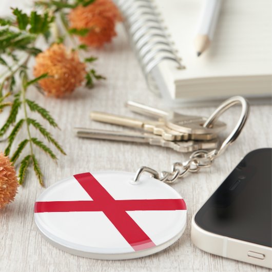 Alabama State Flag Design Schlüsselanhänger (Vorderseite rechts)