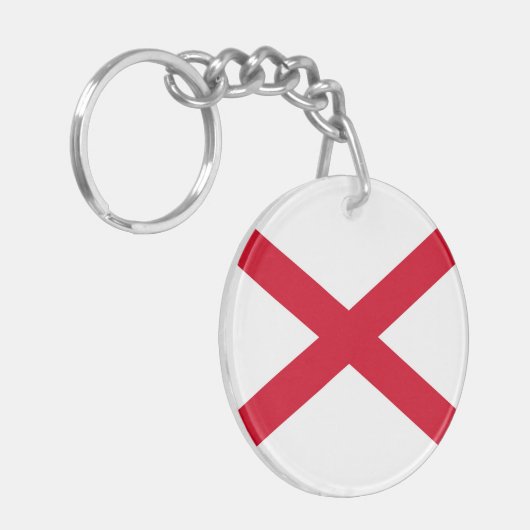 Alabama State Flag Design Schlüsselanhänger (Vorderseite links)