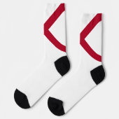Alabama State Flag Fun Alabamian Pride Socken (Linkes Detail)