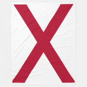 Alabama State Flag Print Patriotc Fleecedecke (Vorderseite)