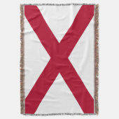 Alabama State Flag Print Patriotic Decke (Vorderseite Vertikal)