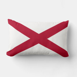 Alabama State Flag Print Patriotic Lendenkissen