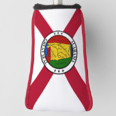 Alabama State Flag/Staat Siegel überlagert Golf Headcover (Rotieren 90)