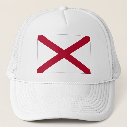 Alabama State Flag Trucker Hat Truckerkappe (Vorderseite)