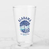 Alabama State Pride – Camellia Flower and Tree Glas (Vorderseite)