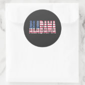 Alabama state runder aufkleber (Tasche)