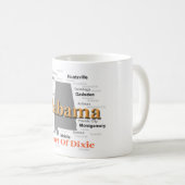 Alabama-Stolz-Karte Kaffeetasse (VorderseiteRechts)