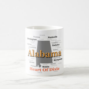 Alabama-Stolz-Karte Kaffeetasse