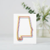 Alabama Stolz Postkarte (Stehend Vorderseite)