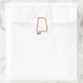 Alabama Stolz Runder Aufkleber (Tasche)
