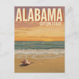 Alabama-Strand-Sonnenuntergang Postkarte