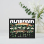 Alabama Sturgeon-Collage-Postcard Postkarte (Stehend Vorderseite)