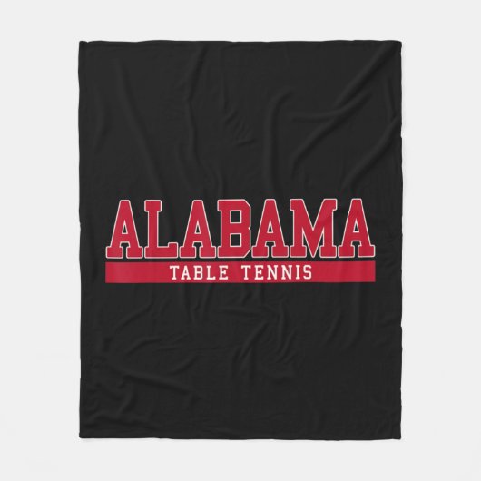 Alabama Table Tennis Fleecedecke (Vorderseite)