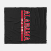 Alabama Table Tennis Fleecedecke (Vorderseite (Horizontal))