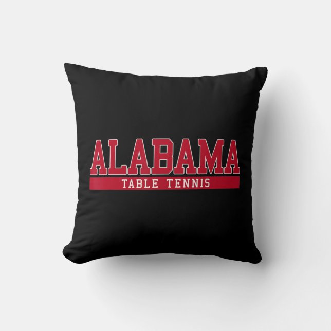 Alabama Table Tennis Kissen (Vorderseite)