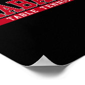 Alabama Table Tennis Poster (Ecke)