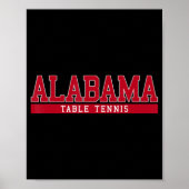 Alabama Table Tennis Poster (Vorne)