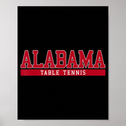 Alabama Table Tennis Poster (Vorne)