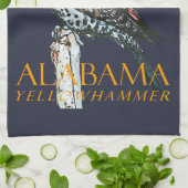 Alabama-Territorium-Vogel Der Gemeine Buntspecht Geschirrtuch (Gefaltet)