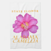 Alabama-Territoriums-Blume Kamelie Sasanqua Geschirrtuch (Vertikal)