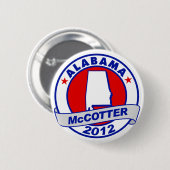 Alabama Thad McCotter Button (Vorne & Hinten)