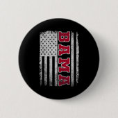 Alabama Throwback Patriotic Flag Design For Men Wo Button (Vorderseite)