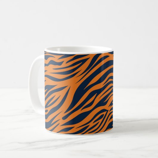 Alabama Tiger Orange und Blue Kaffeetasse (Vorderseite Links)