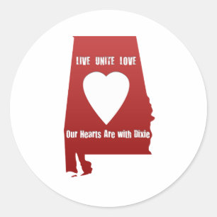 Alabama-Tornado-Entlastung Runder Aufkleber
