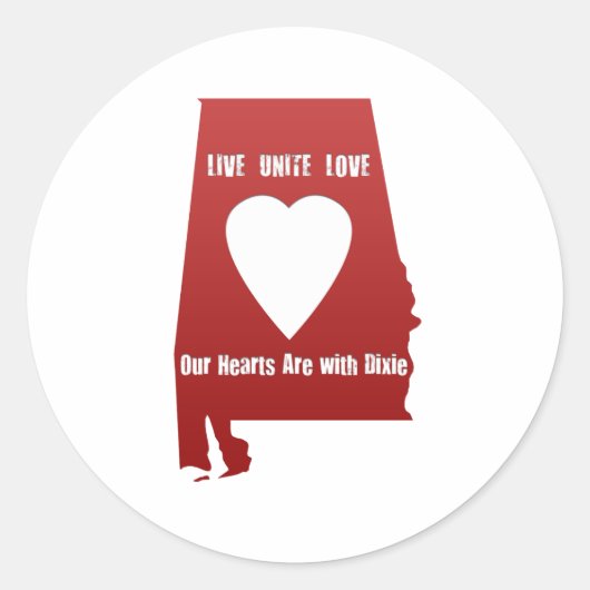 Alabama Tornado Relief Runder Aufkleber (Vorderseite)