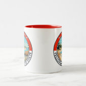 Alabama Travel Art Abzeichen Zweifarbige Tasse (Mittel)