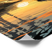 Alabama Travel Art Vintag Poster (Ecke)