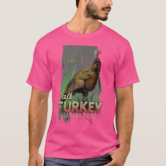 Alabama Türkei Jagd Zeit für Gespräche mit der Tür T-Shirt (Vorderseite)