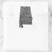 Alabama Typografie Karte Laptop Aufkleber (Tasche)