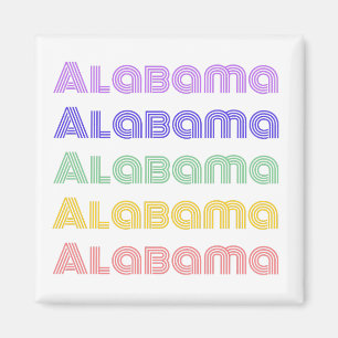 Alabama Typografie Magnet