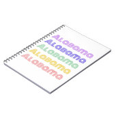 Alabama Typografie Notizblock (Linke Seite)