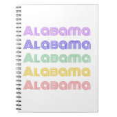 Alabama Typografie Notizblock (Vorderseite)